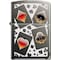 Zippo 2024 Zippo Custom 150 Black Ice Card Suits 2 ZIP-150CI008067 - alternate 1